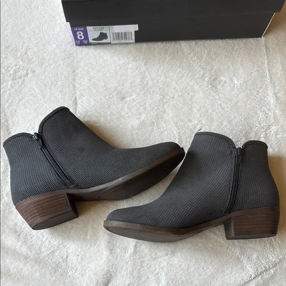 Kensie Dark Grey Ankle Boots - Picture 5 of 7